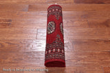 Red Bokhara Handmade Wool Runner Rug - 2' 0" X 6' 1"