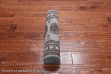 Grey Bokhara Handmade Wool Runner Rug - 2' 0" X 5' 7"