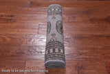 Grey Bokhara Hand Knotted Wool Runner Rug - 2' 0" X 5' 10"