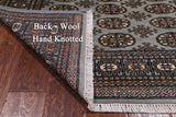 Grey Bokhara Hand-Knotted Wool Rug - 3' 11" X 5' 11"