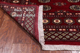 Red Bokhara Hand-Knotted Wool Rug - 4' 1" X 6' 0"