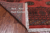 Pink Bokhara Hand Knotted Wool Rug - 4' 8" X 5' 9"