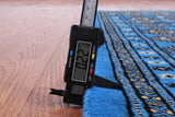 Blue Bokhara Handmade Wool Rug - 4' 7" X 6' 7"