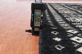 Black Bokhara Hand Knotted Wool Rug - 4' 7" X 6' 10"
