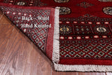 Red Bokhara Hand-Knotted Wool Rug - 4' 7" X 7' 0"