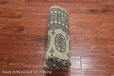 Green Bokhara Hand Knotted Wool Rug - 4' 6" X 6' 11"
