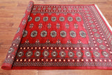 Red Bokhara Hand Knotted Wool Rug - 4' 7" X 6' 6"