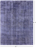 Persian Overdyed Hand Knotted Wool Area Rug - 8' 1" X 11' 1" - Golden Nile