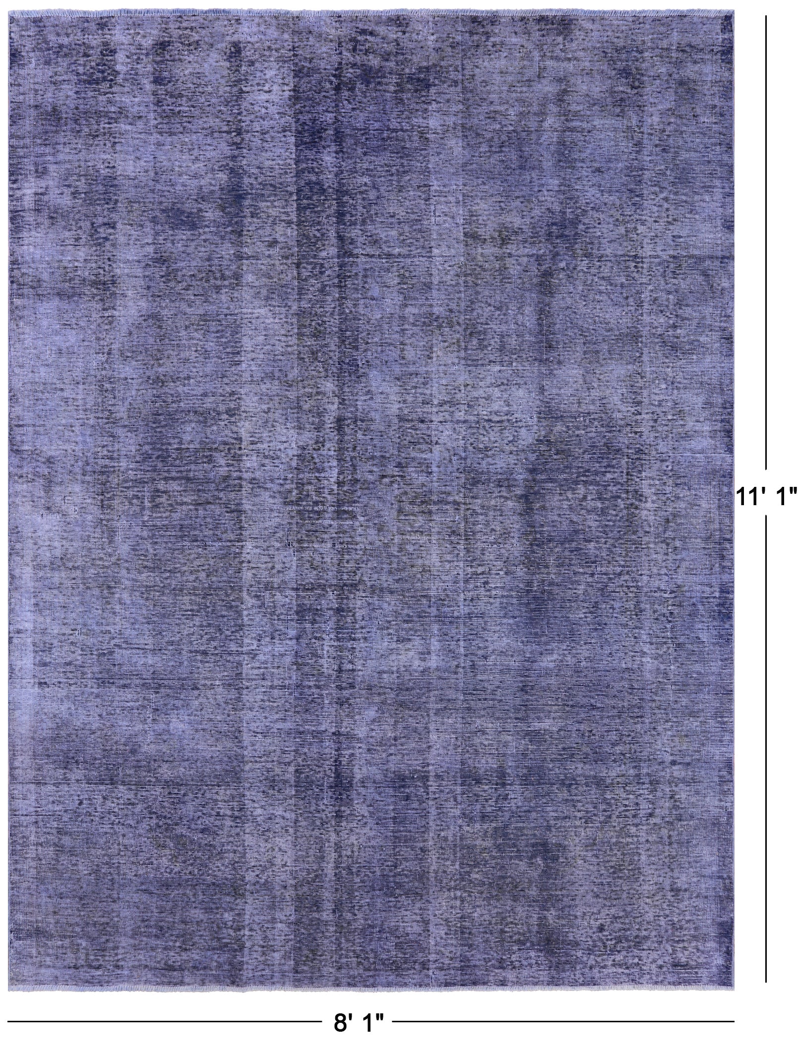 Persian Overdyed Hand Knotted Wool Area Rug - 8' 1" X 11' 1" - Golden Nile
