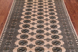 Ivory Bokhara Hand-Knotted Wool Rug - 4' 7" X 6' 10"