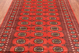 Rust Bokhara Hand Knotted Wool Rug - 5' 6" X 7' 10"