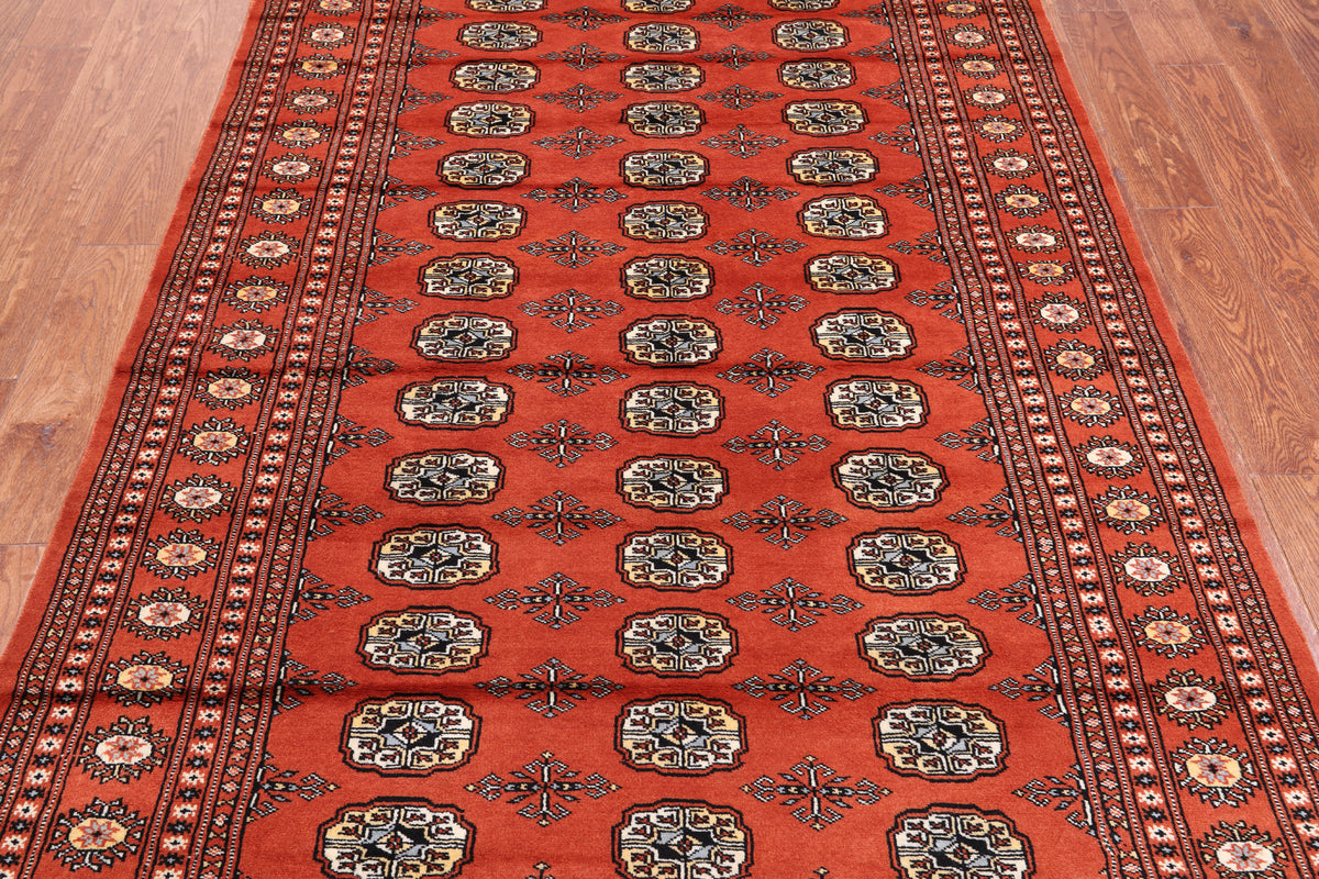 Rust Bokhara Hand-Knotted Wool Rug - 4' 11" X 7' 10"