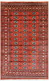Rust Bokhara Hand-Knotted Wool Rug - 4' 11" X 7' 10"