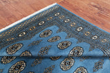 Blue Bokhara Hand Knotted Wool Rug - 5' 7" X 8' 0"