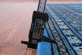 Blue Bokhara Handmade Wool Rug - 5' 7" X 7' 9"