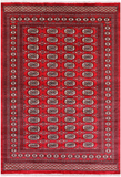 Red Bokhara Handmade Wool Rug - 5' 7" X 7' 11"