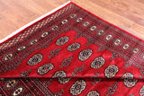 Red Bokhara Hand-Knotted Wool Rug - 5' 5" X 8' 0"