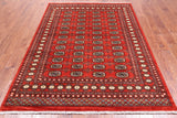 Rust Bokhara Hand-Knotted Wool Rug - 5' 7" X 7' 4"