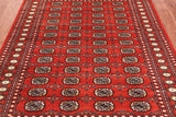 Rust Bokhara Hand-Knotted Wool Rug - 5' 7" X 7' 4"