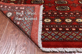 Rust Bokhara Hand-Knotted Wool Rug - 5' 7" X 7' 4"