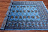 Blue Bokhara Hand-Knotted Wool Rug - 5' 7" X 8' 5"