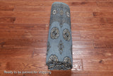 Blue Bokhara Handmade Wool Rug - 5' 7" X 7' 11"