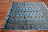 Blue Bokhara Handmade Wool Rug - 5' 7" X 7' 11"