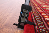 Red Bokhara Handmade Wool Rug - 5' 8" X 8' 0"