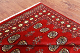 Red Bokhara Hand-Knotted Wool Rug - 5' 7" X 8' 1"