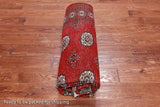 Red Bokhara Handmade Wool Rug - 5' 6" X 7' 10"