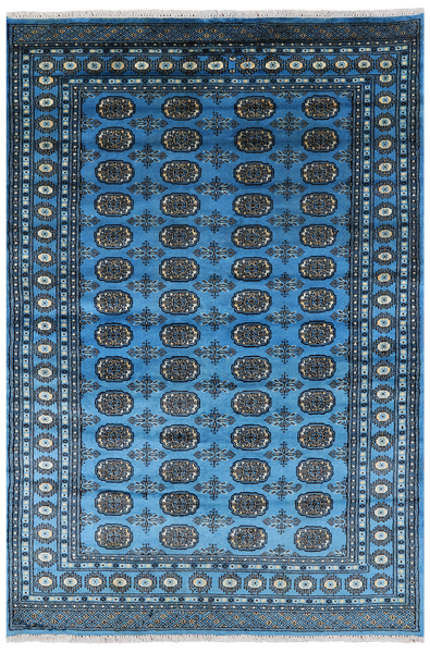Blue Bokhara Handmade Wool Rug - 5' 6" X 8' 2"