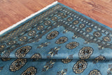 Blue Bokhara Handmade Wool Rug - 5' 8" X 7' 9"