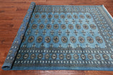 Blue Bokhara Handmade Wool Rug - 5' 8" X 7' 9"