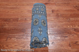 Blue Bokhara Handmade Wool Rug - 5' 8" X 7' 9"