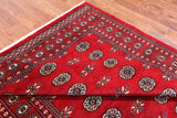 Red Bokhara Hand-Knotted Wool Rug - 5' 8" X 8' 2"