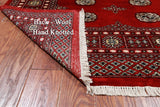Red Bokhara Hand-Knotted Wool Rug - 5' 8" X 7' 10"