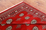Red Bokhara Hand-Knotted Wool Rug - 5' 8" X 7' 10"