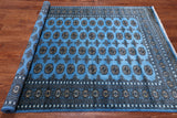 Blue Bokhara Hand-Knotted Wool Rug - 5' 8" X 8' 2"