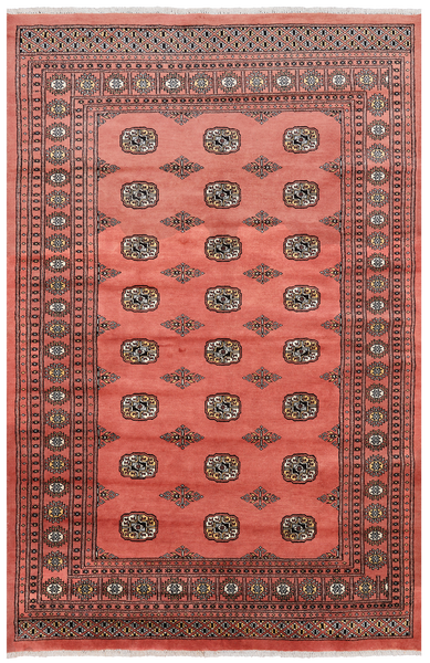 Rust Bokhara Hand-Knotted Wool Rug - 5' 7" X 8' 4"