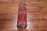 Red Bokhara Handmade Wool Rug - 6' 2" X 9' 0"