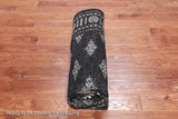 Black Bokhara Handmade Wool Rug - 5' 11" X 8' 10"