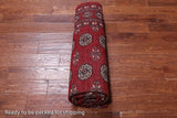 Red Bokhara Hand Knotted Wool Rug - 6' 2" X 8' 9"