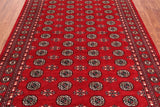 Red Bokhara Hand Knotted Wool Rug - 6' 2" X 8' 9"
