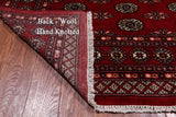 Red Bokhara Hand Knotted Wool Rug - 6' 2" X 8' 9"