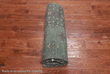 Green Bokhara Hand Knotted Wool Rug - 6' 0" X 8' 8"