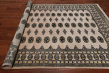 Ivory Bokhara Handmade Wool Rug - 6' 0" X 8' 8"