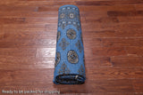 Blue Bokhara Hand Knotted Wool Rug - 6' 1" X 8' 11"