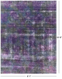 Persian Overdyed Hand Knotted Wool Area Rug - 8' 1" X 10' 9" - Golden Nile
