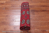 Red Bokhara Hand Knotted Wool Rug - 6' 2" X 9' 5"