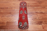 Red Bokhara Hand-Knotted Wool Rug - 6' 1" X 8' 9"